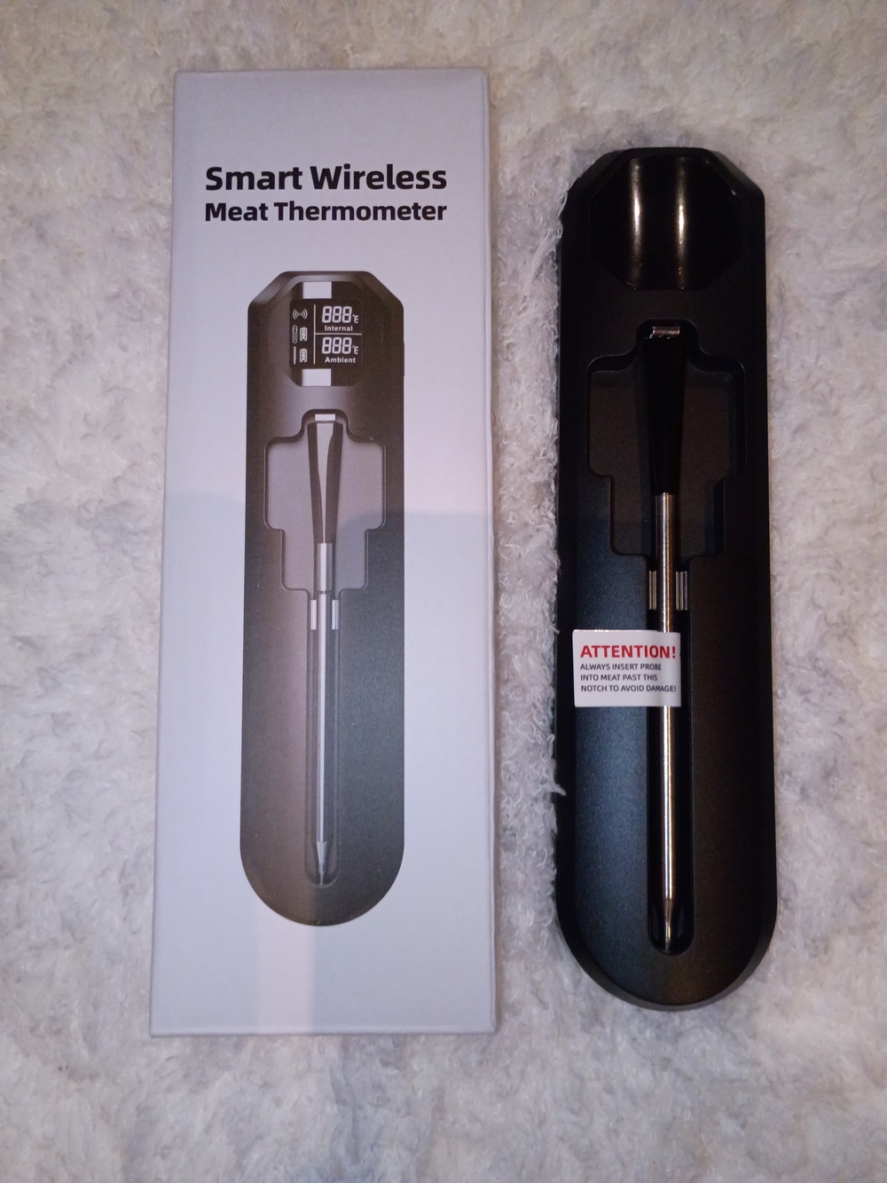 🔥 METACHOICE Smart Wireless Meat Thermometer with OLED Display Dock 🔥